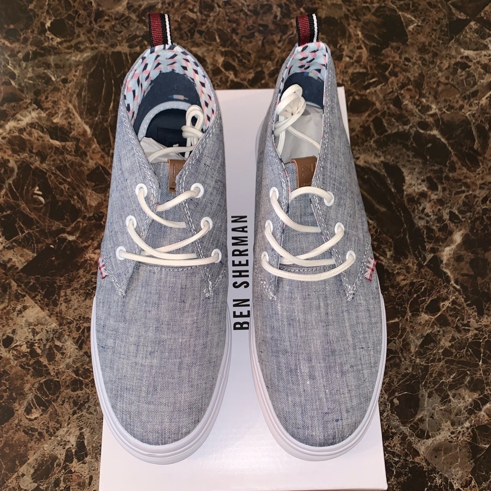 Ben Sherman Bristol Chukka Sneaker Navy Chambray - Picture 2 of 8